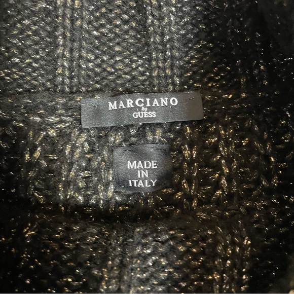 NWT New $170 Guess Marciano Wool Blend Black Made In Italy Sweater Size S - Picture 6 of 15